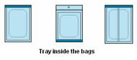 Envasadora de bolsa prefabricada para bolsas con bandeja